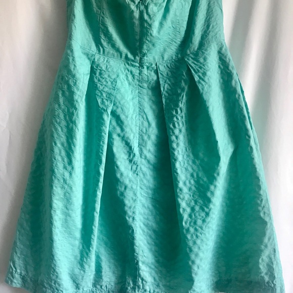 J.Crew strapless aqua dress - Picture 2 of 4